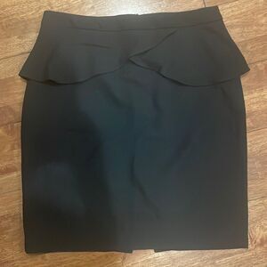 Express Black Peplum Skirt